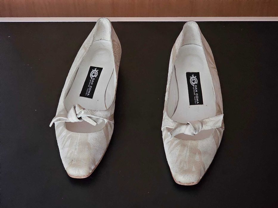Pantofi balerini, piele intoarsa, nepurtati, 39