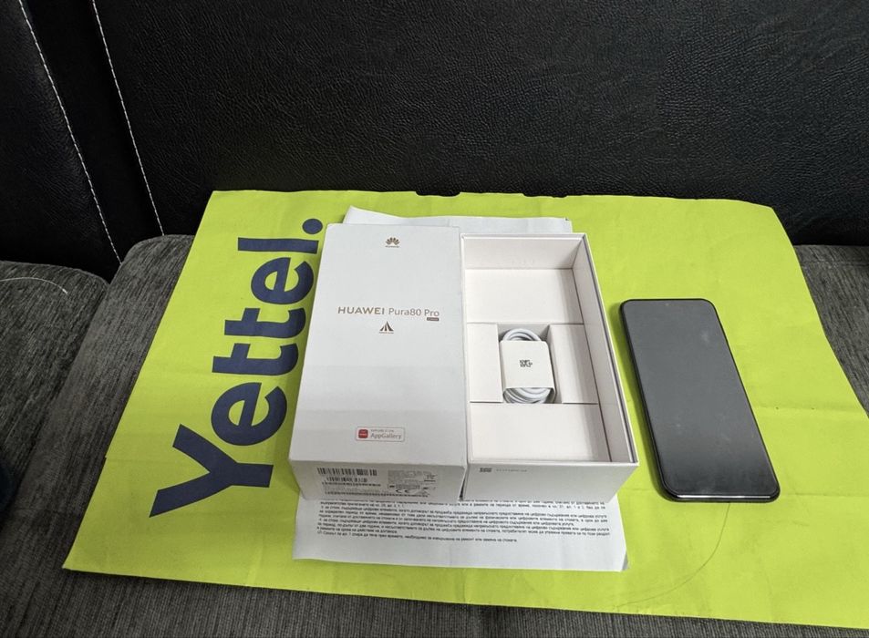 КАТО НОВ 512GB Huawei Pura 80 Pro Yettel Гаранция 2029 Black | Черен