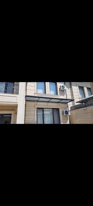 Стеклянный навес периллы душ кабины