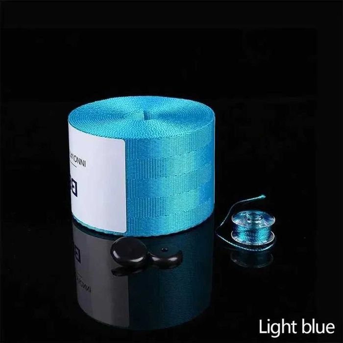 Универсални цветни ленти за предпазни колани 3.6 метра - 5 цвята.