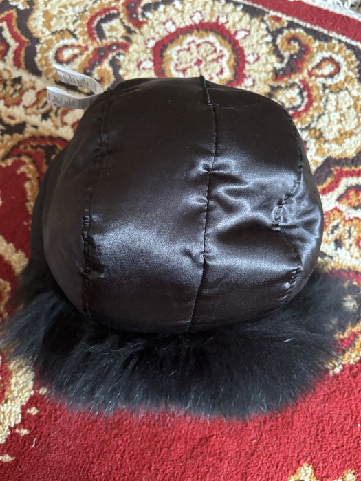 Pălărie din piele naturală și blană de vulpe