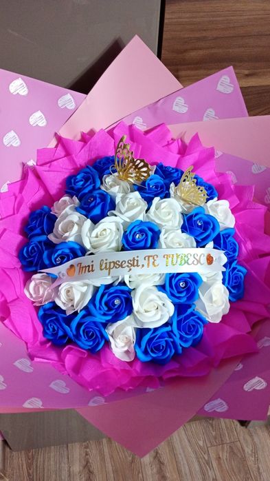 Buchete de trandafiri din săpun