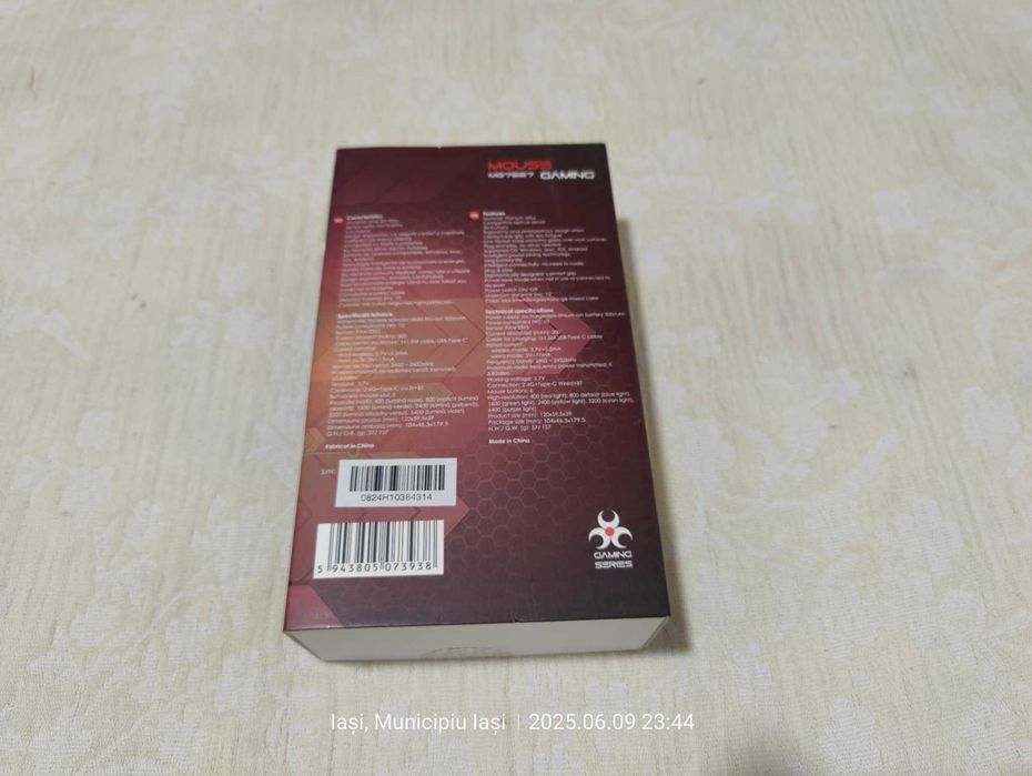 Mouse Gaming Wireless MYRIA MG7527, 6400dpi, negru,(Super Ofertă).