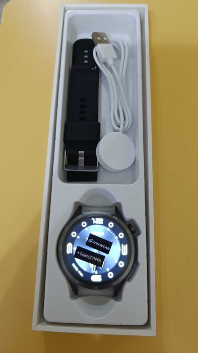 Смарт часовник GT4 Pro Черен, Нов, OLED Дисплей + Подарък