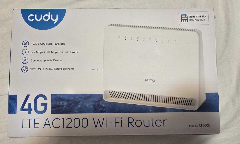 Router 4G LTE Cudy LT500E AC1200 Dual-Band Wi-Fi 5 cu SIM - NOU #64