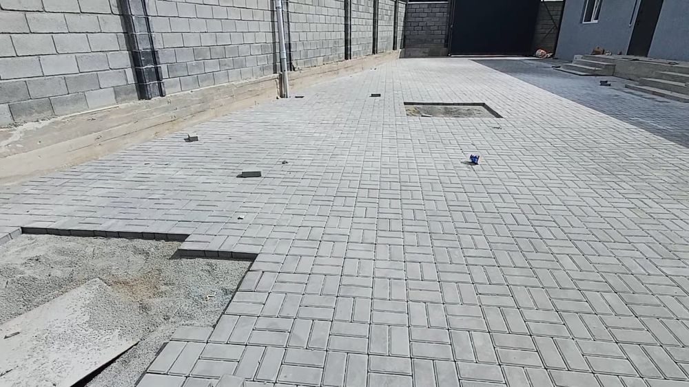 Укладка брусчатки