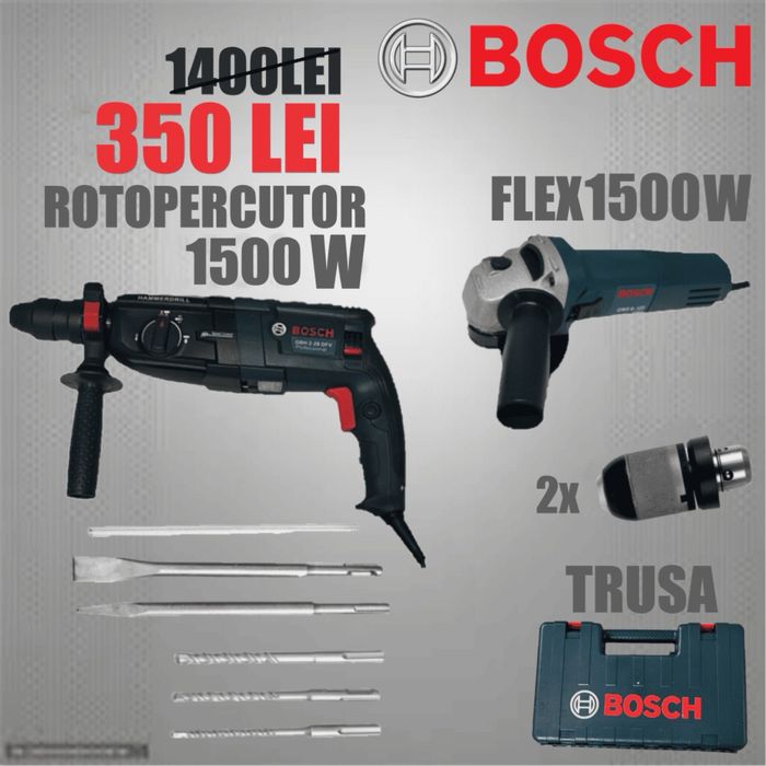 Set Rotopercutor si Flex 1500W