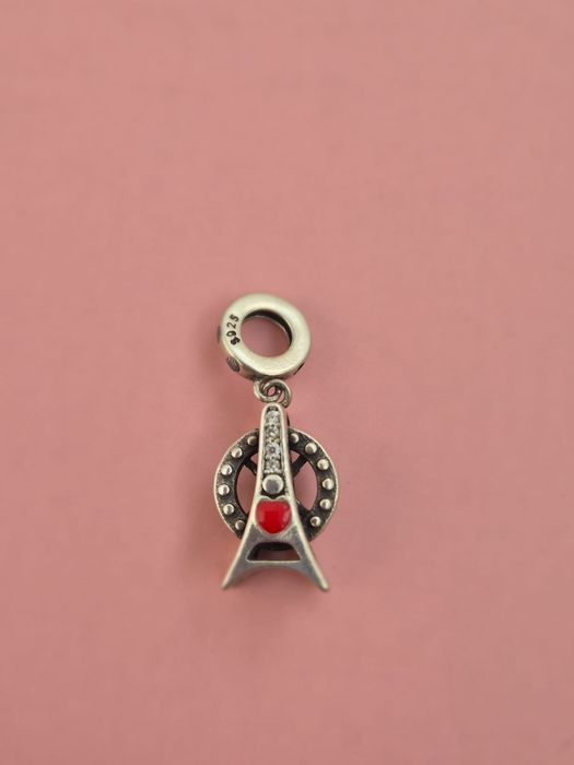 Charm / Talisman Argint 925 "Eiffel Love" - Model Mobil