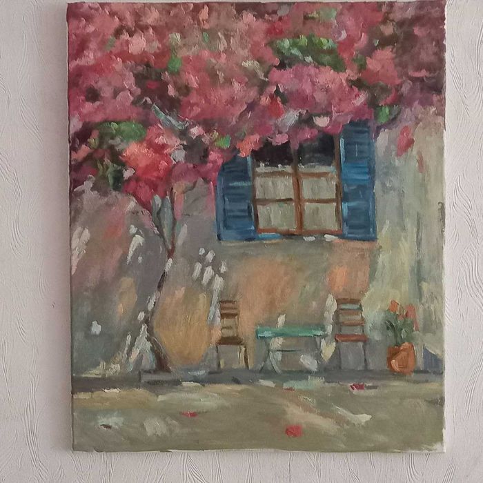 Картина Тюльпаны  холст масло  живопись