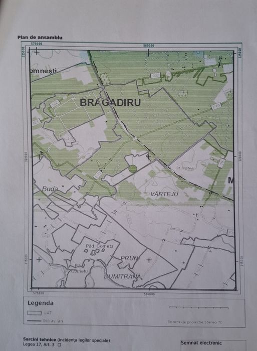 Proprietar vând teren central Bragadiru