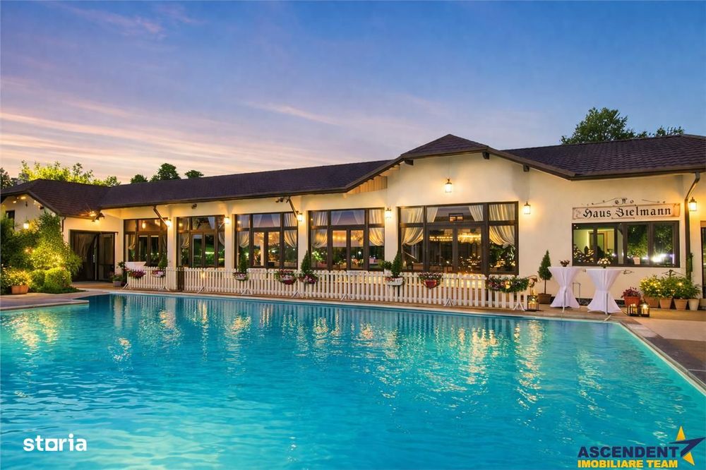 Hotel 3* + Pensiune 4*, piscina, teren tenis, 6.200mp parc privat +, S
