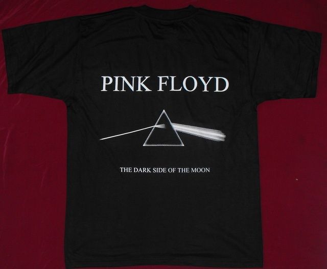 Tricou Pink Floyd - The Dark Side Of The Moon ,pe Fruit of the Loom