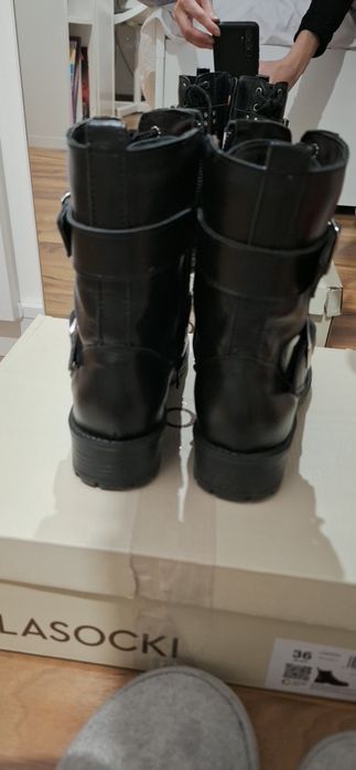 Bocanci dama din piele naturala, marimea 35
