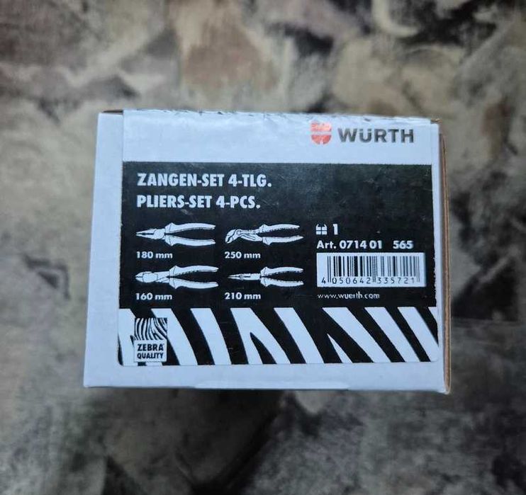 Würth Zebra pliers and cutters set