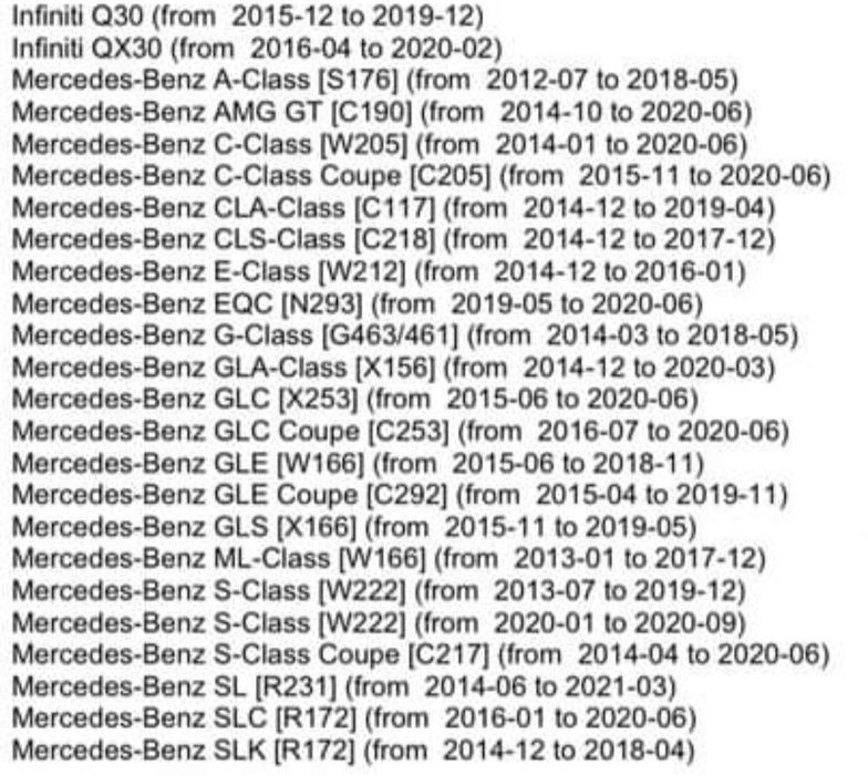 Senzori presiune roti MERCEDES A,B,C,E,S CLASS, CLA, GLA, GLE, GLK, ML