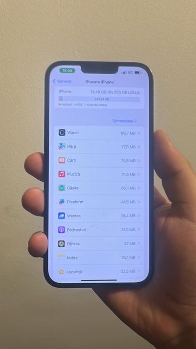 iPhone 13 Pro Max, Black, 256 GB, impecabil.