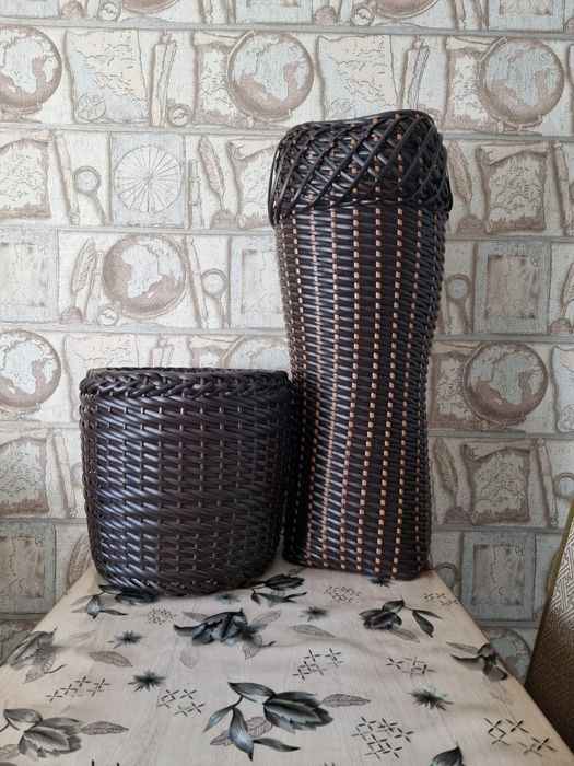 Кашпо из ротанга
