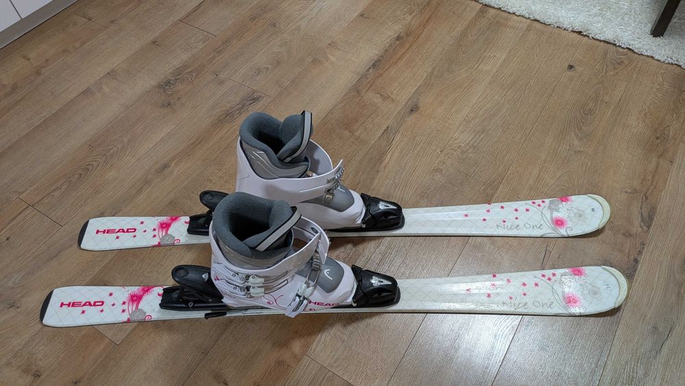 Детски ски HEAD 117 см + апарати + обувки 23/24.5 (номер 34/35)