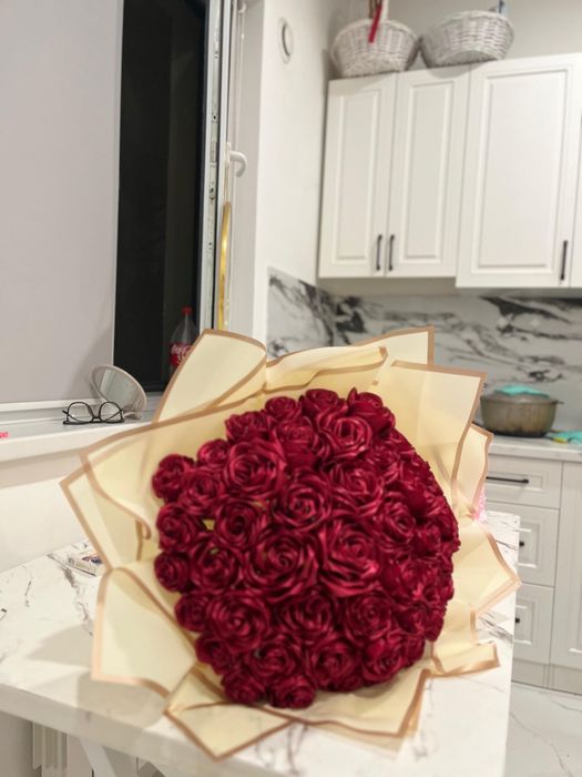 Вечный розы 51шт на 8март