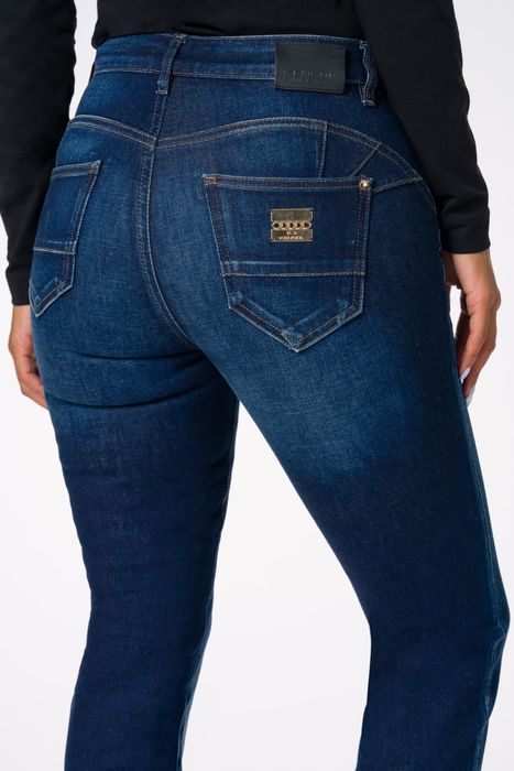 Деним Кенсол ХС - слим фит, с оформяща платка, закопчаване с цип и коп