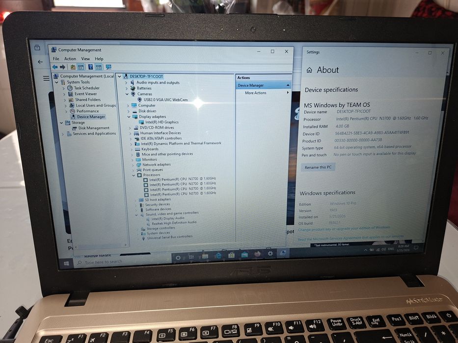 Asus x540sa, IntelQuad Core, 1.000 gb, ideal tester auto, Windows 10+ Office instalat