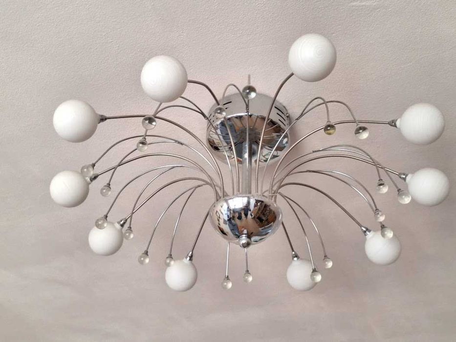 Лед полилей - Фонтан, лампион, лампа 10 крушки. Диаметър  60см.