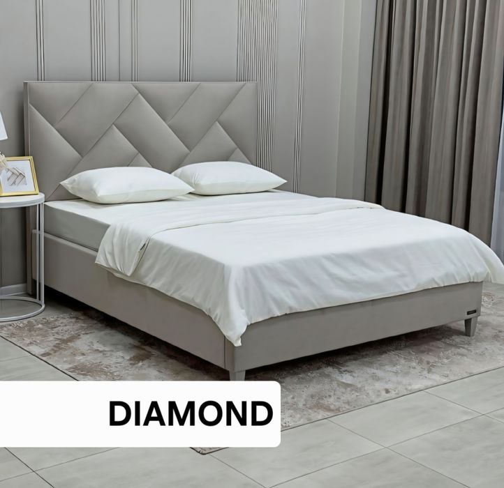 Двуспальная кровать,  Мягкая кровать, с подъемным механизмом,