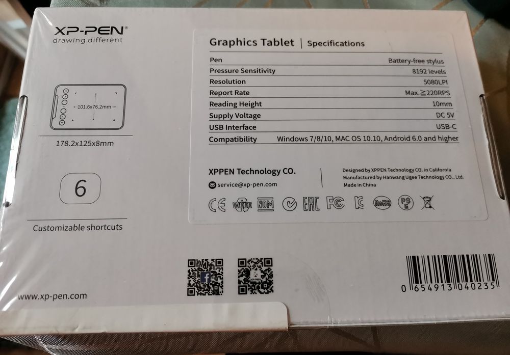Графичен таблет XP-PEN Deco Mini4