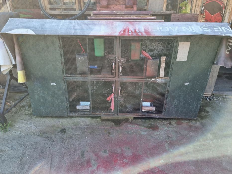 Cușcă de iepuri ( 3 cotețe)