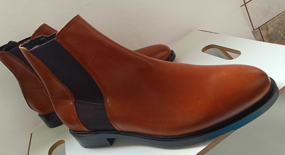 Ghete chelsea 43 plain toe Shoe The Bear NOI piele naturala moale