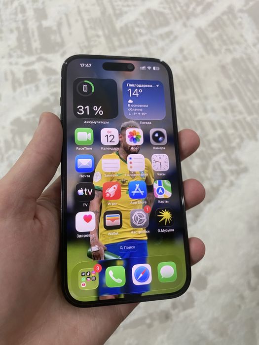 Айфон 14 про в черном цвете