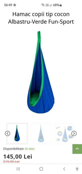 Leagan copii max 80 kg