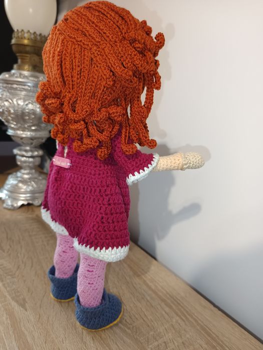 Cadoul ideal, păpușă HAND MADE, crosetata, unicat, 35-38 cm, NOU