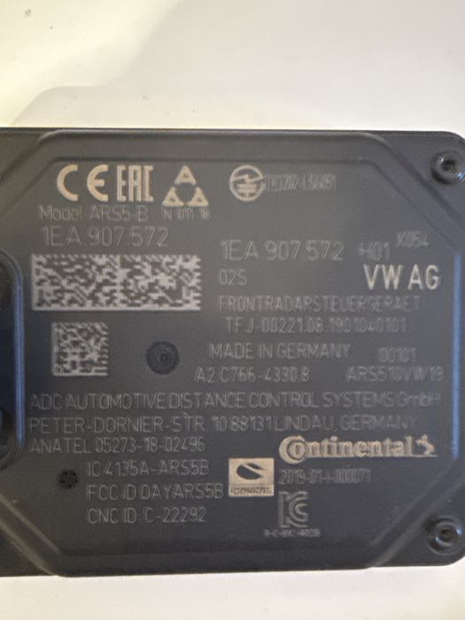 Радар/дистроник VW 1EA 907 572 Continental за ID3/ID4