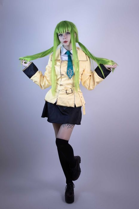 Code Geass C.C  косплей костюм и перука