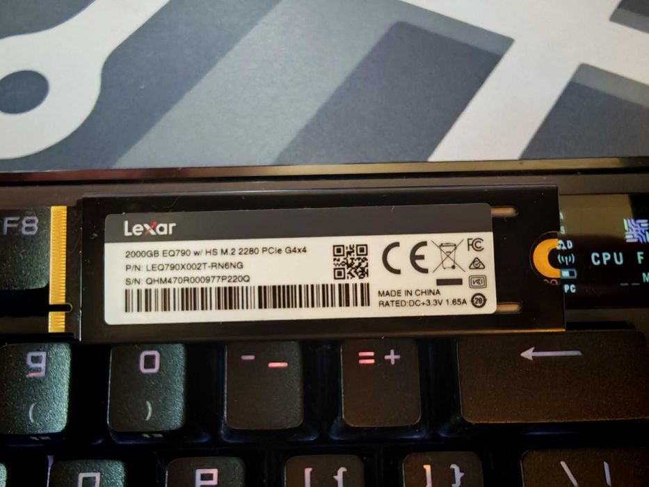 Памет SSD 2TB, Lexar NM790, NVMe, M.2 (2280) Heatsink
