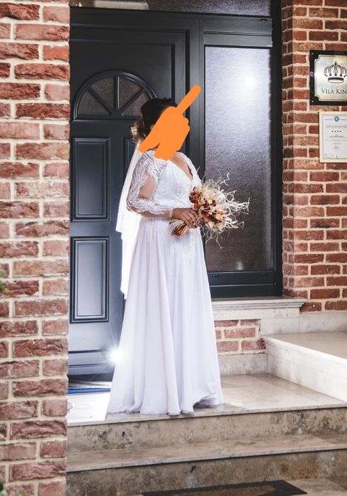 Rochie de mireasa l-xl corset facuta la comanda