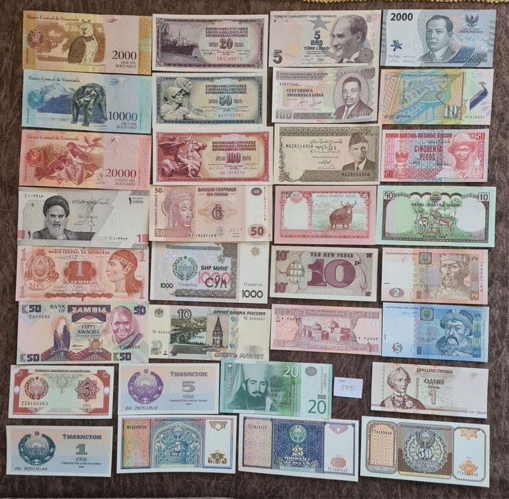 Банкноты Мира. Купюры разных стран