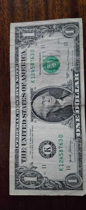 Номинал от 1 долар с rare номер.