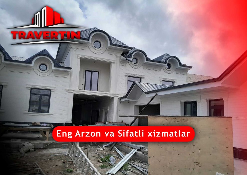 Travertin tosh | Travertin narxi | lak | fasad | Travertin ustalari