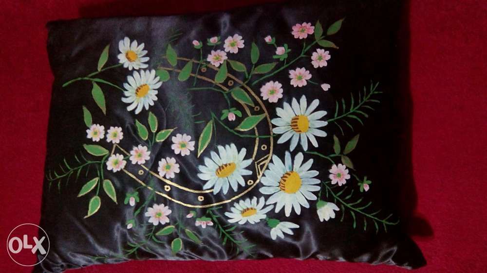 Perna pictata manual pe matase, model unicat!