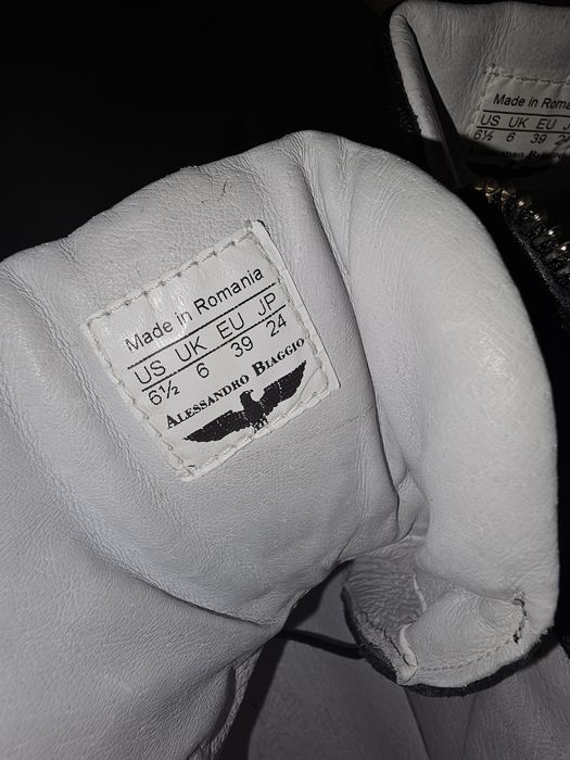 Ghete Alessandro Biaggio Piele Naturala Premium 39 EU / 6 UK