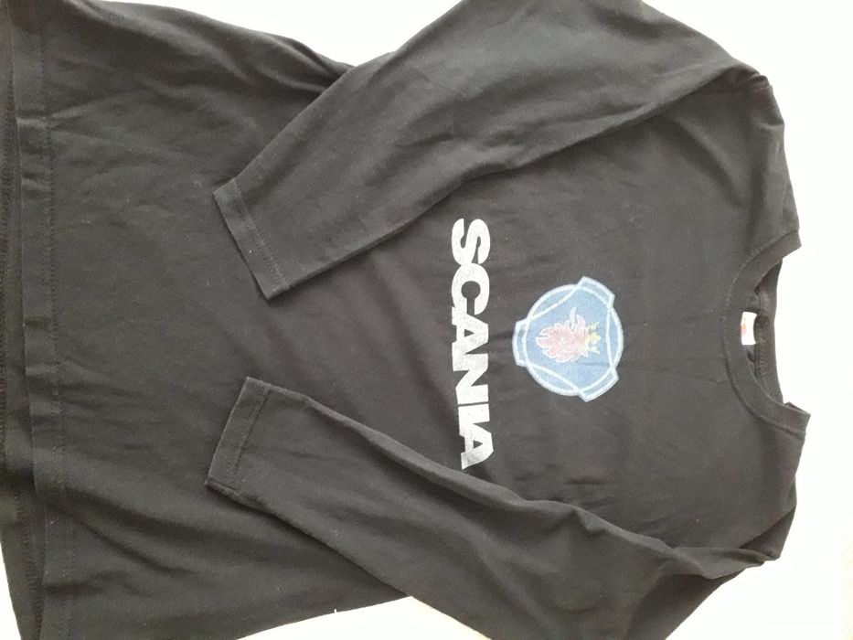 Черна блуза с дълъг ръкав "Скания" Scania