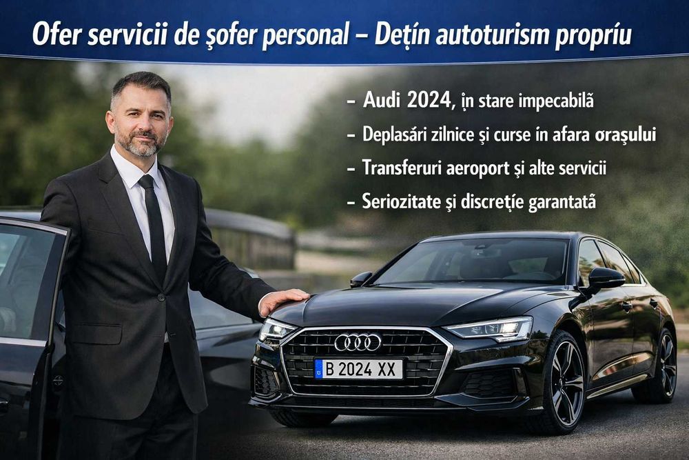 Ofer servicii de șofer personal – dețin autoturism propriu