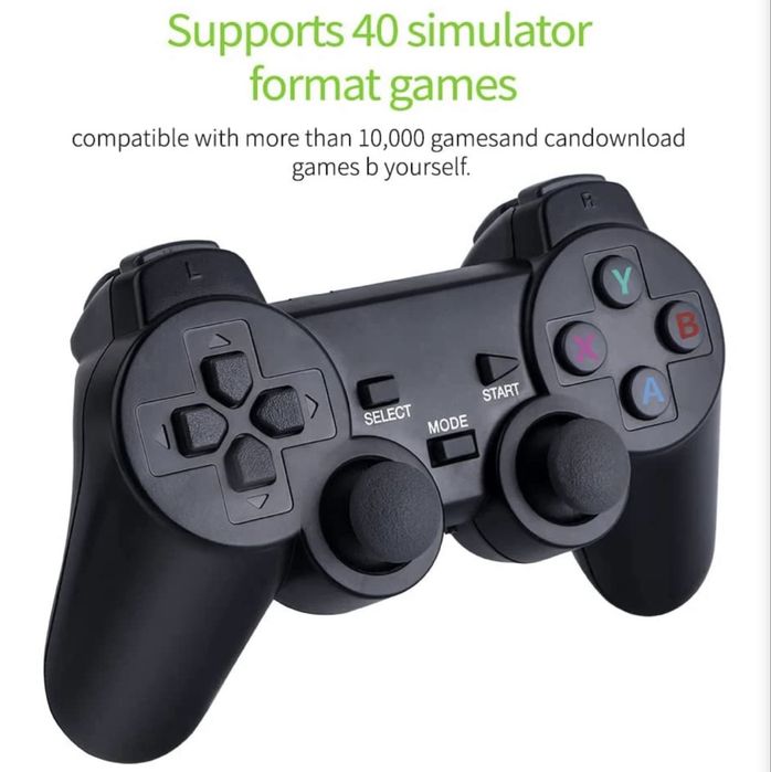 Consola jocuri retro, Stick lite 4K, 20000+ 2 controllere wireless, M8