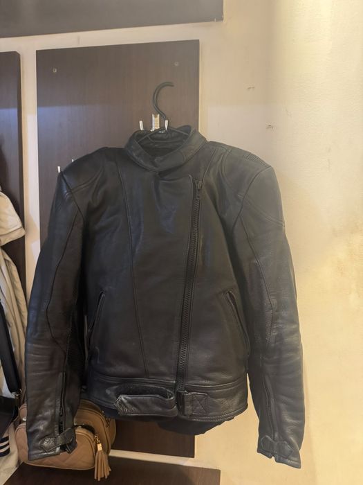 geaca motor unisex de piele cu protectii