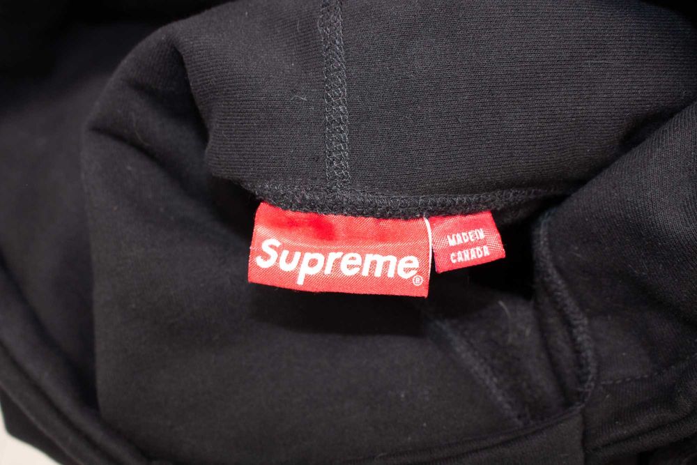 Supreme Box Logo оригинален мъжки суичър черен худи анорак M