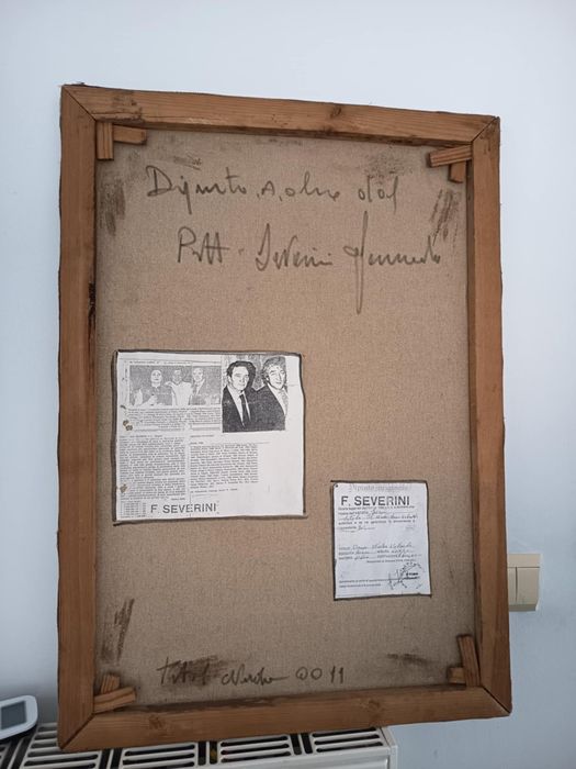 Tablou Vechi Nud Original Fernando Severini Cu Ceritifact