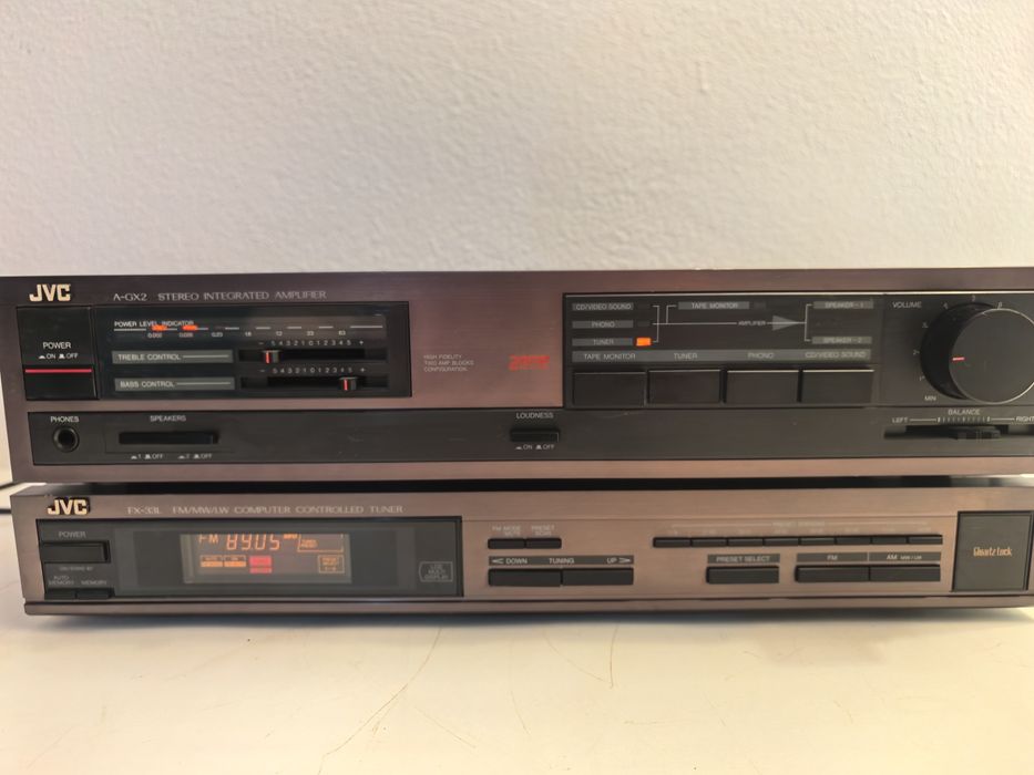 Amplificator JVC RX 150BK si A GX2B deck TD W10XG tuner  FX 33LBK