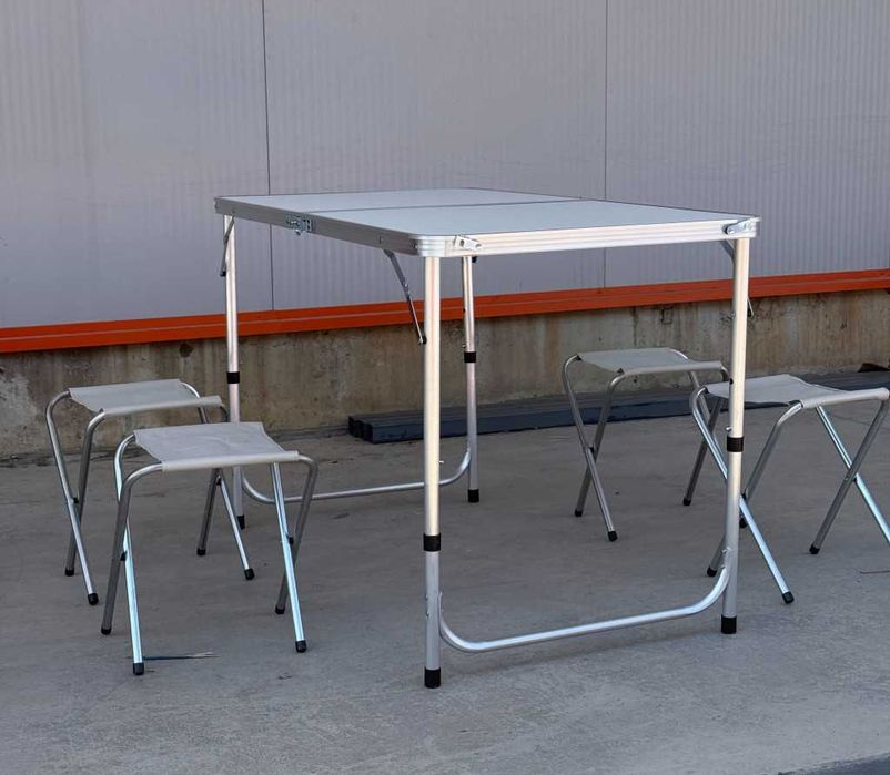 Комплект Сгъваема Маса и Столове Malatec 7893, 4 Стола,120х60-ЦВЕТОВЕ